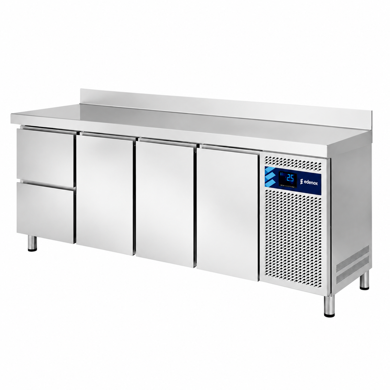 Mesa Refrigerada con Cajones Fondo 600 (MPS-250 HC HDDD) sobre fondo blanco