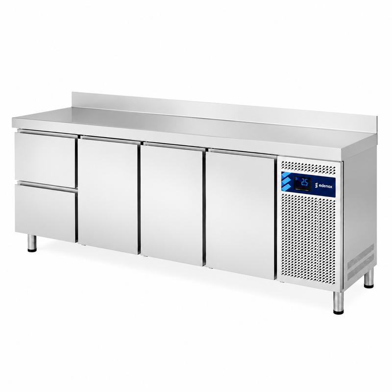 Mesa Refrigerada con Cajones Fondo 700 (MPG-225 HC HDDD) sobre fondo blanco