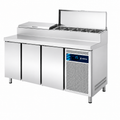 Mesa Refrigerada Expositor de Ingredientes GN 1/3 (MPGE2-180-I HC) sobre fondo blanco